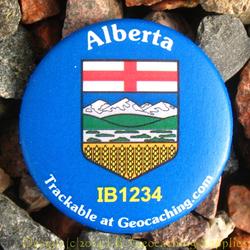 Canadian Provinces Trackable Button - Alberta