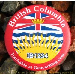 Canadian Provinces Trackable Button - British Columbia