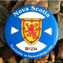 Canadian Provinces Trackable Button - Nova Scotia