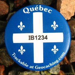 Canadian Provinces Trackable Button - Quebec