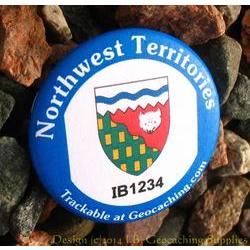 Canadian Territories Trackable Button - Northwest Territories