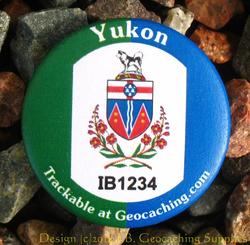 Canadian Territories Trackable Button - Yukon