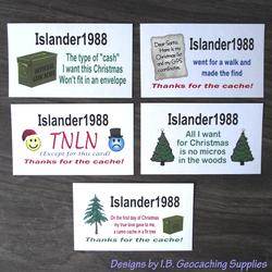 Christmas Caching - Set of 5 Calling Cards
