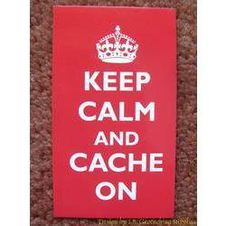 Keep Calm and Cache On Card (Crown)