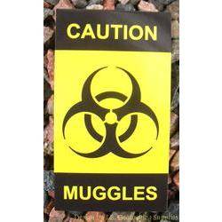 Caution - Muggles Card