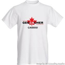 GeoCAcher Maple Leaf Trackable T-shirt