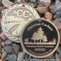 Christian Cachers - Enjoying God's Creation - Antique Gold Version