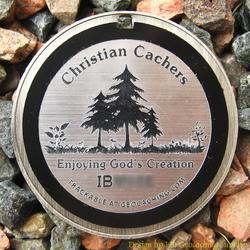 Christian Cachers - Enjoying God's Creation - Antique Silver Version