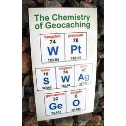 Chemistry of Geocaching - WPt GeO SWAg Magnet