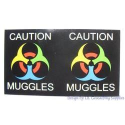 Caution - Muggles Small Magnets