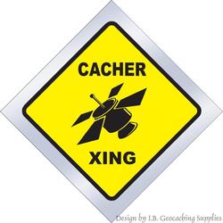 Cacher Crossing Window Cling