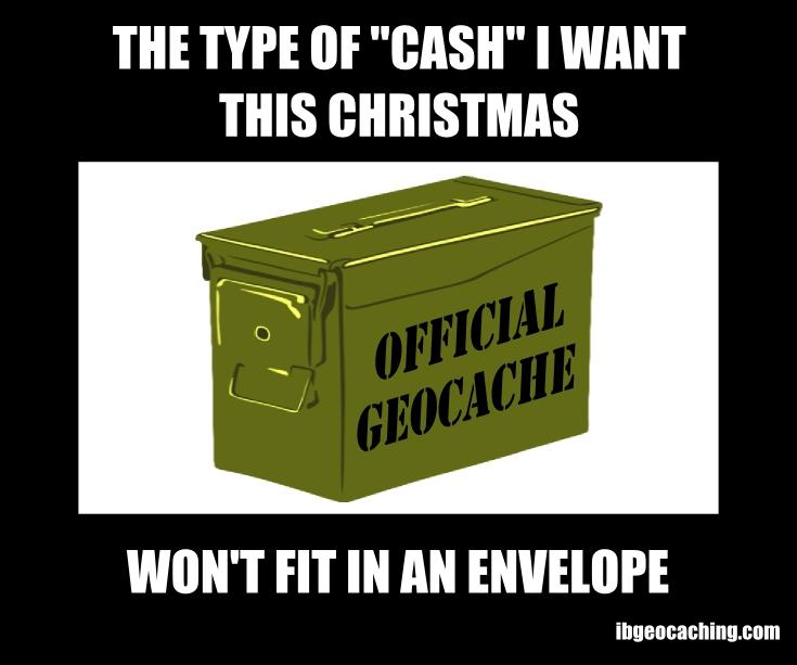 The type of cash I want for Christmas won't fit in an envelope.