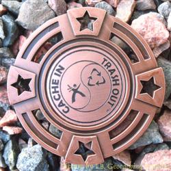 Fall CITO 2016 Trackable GeoMedal Geocoin - Antique Bronze