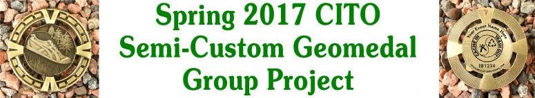 CITO 2017 Semi-Custom Trackable Geomedal Geocoin Group Project