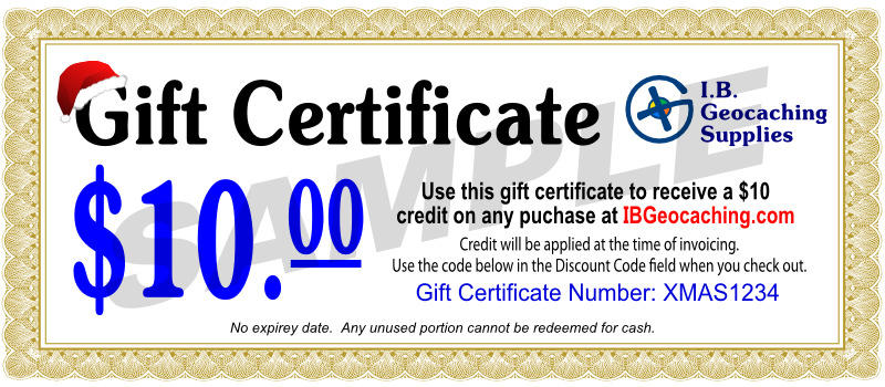 [Image of Gift Certificate]