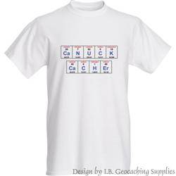 CaNUCK CaCHEr - The Chemistry of Geocaching T-shirt