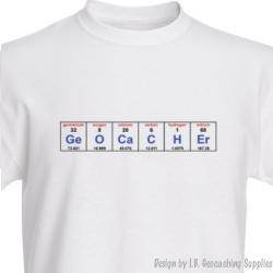 GeOCaCHEr - The Chemistry of Geocaching T-shirt