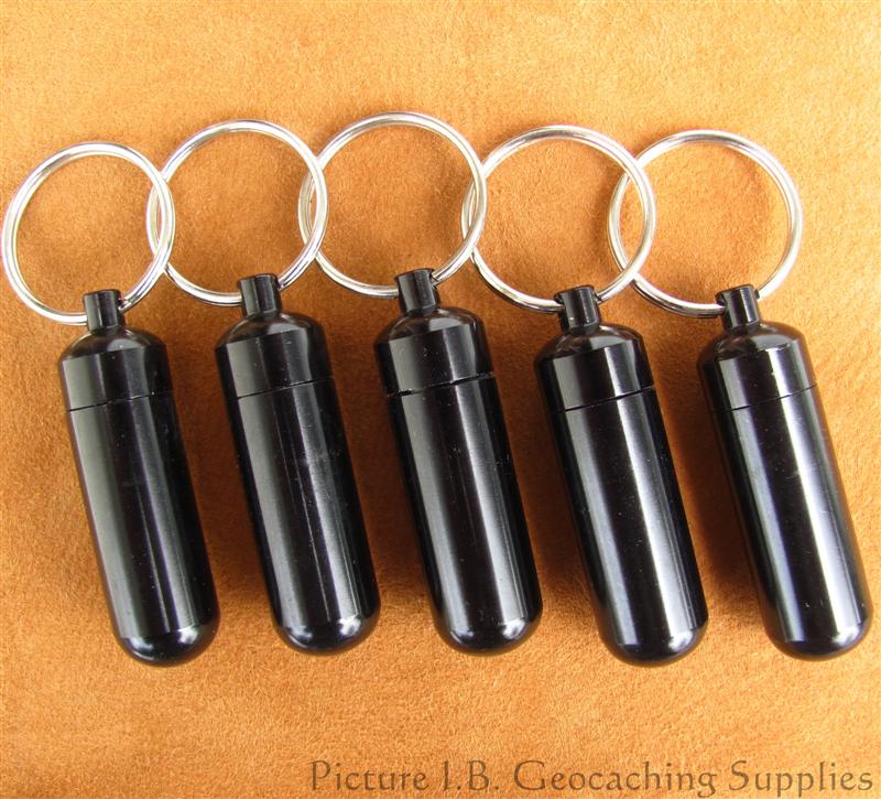 5 Five Nano Metal Geocache Containers tiny bison tubes 