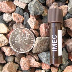 Plastic 2ml Nano Geocache Container with Brown Cap and O-Ring