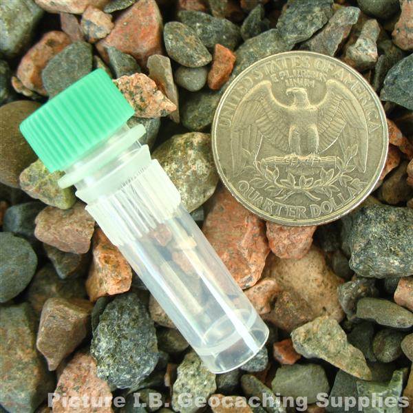 1ml Plastic Bison Tubes, White Cap 20 O-ring Geocaching Nano Cache Containers 