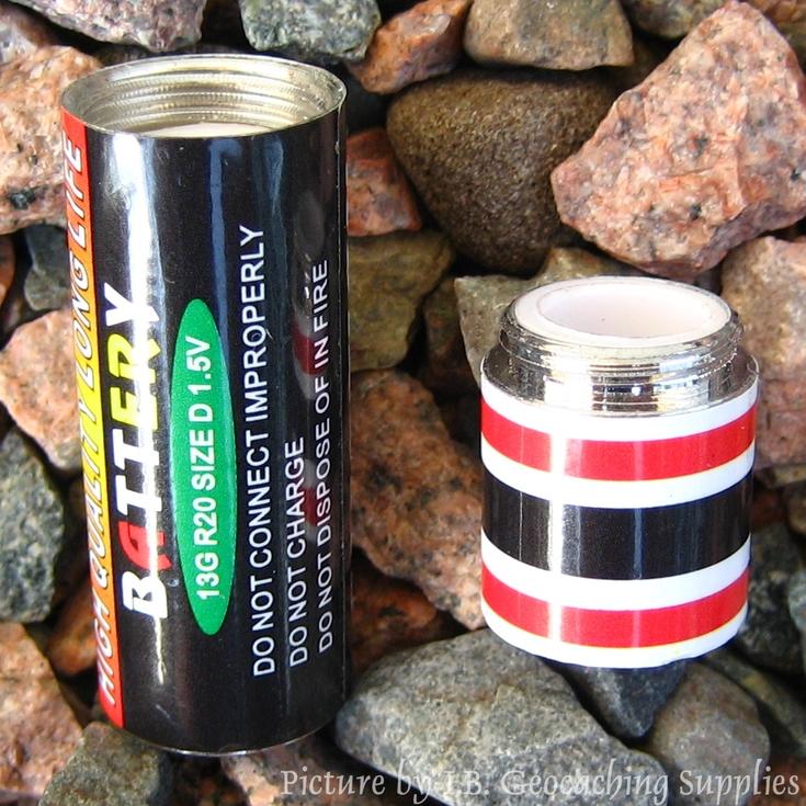 *NEW* Fake AA Battery Geocache Cache Container 3 Free Cache Logs! 