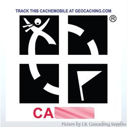 Geocaching Classic Logo Trackable Window Cling