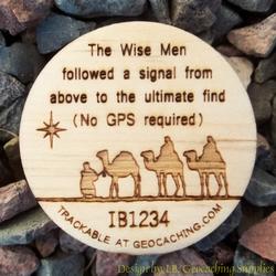 Christmas Magi - 1-Sided Trackable Wooden Nickel