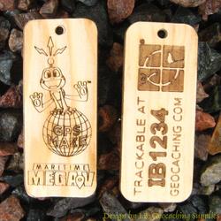 MMV GPS Maze - 2-Sided Trackable Wooden Dog Tag