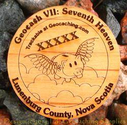 Geocash VII Event - 1-Sided Trackable Wooden Nickel